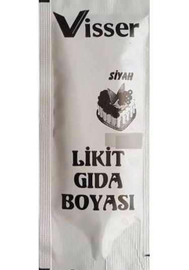 Visser Likit Gıda Boyası Siyah 12 ML