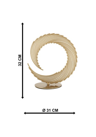 Begüsa Bakü Metal Aksesuar Biblo 31 Cm Eskitme
