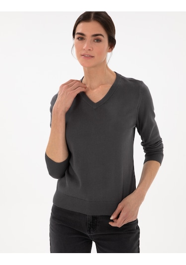 Pierre Cardin Kadın Antrasit Kazak /triko 50300803-vr006 Antrasit