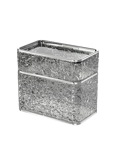 Sones Banyo Delinmeyen Mendil Düzenleyici Ev Tipi Duvara Monte Mendil Kutusu, Renk: Şeffaf Gri Çift Katmanlı Diğer