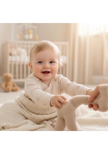 Sebi Bebe Kruvaze Geyikli Patiksiz Tulum 1143 Bej