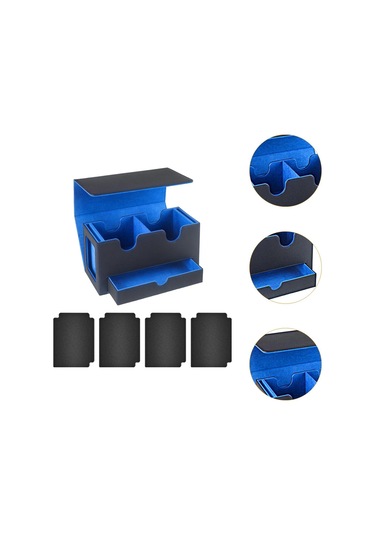 Suntek Kart Güverte Kutusu Oyun Kartı Kılıfı Oyuncak İç-mavi