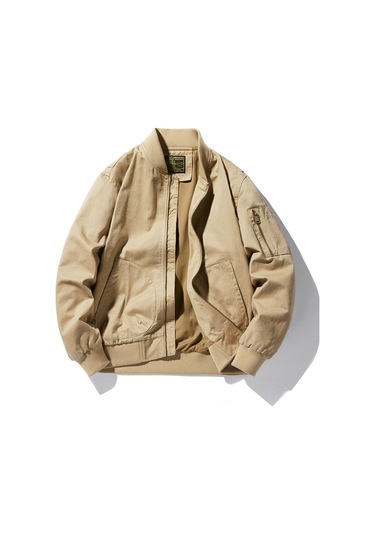 Erkekler İçin Dayanıklı Pilot Ceketi Haki