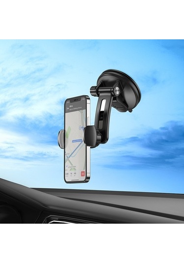 Joyhub Borofone Bh62 Çekme Klipsi Vantuz Araç Içi Telefon Tutucu Araç Orta Konsol Ön Cam Cep Telefonu Navigasyon Braketi Havalandırma Ztydrn