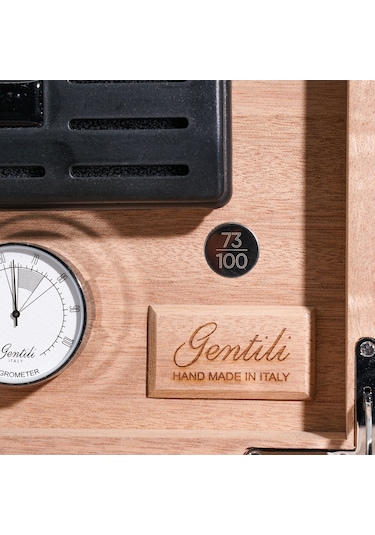 Gentili Emilio Siyah Karbon, Timsah Derisi Humidor 373054