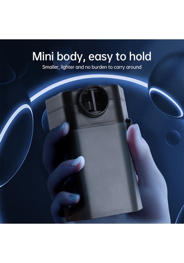 Ranyeek Taşınabilir Şişirme Pompası - 6000pa Basınç, 120l/dk Hava Akışı, 2850rpm Hız, 2 Nozul, Şişirme Ve Söndürme, 2600mah Pil, Kolay Kullanım