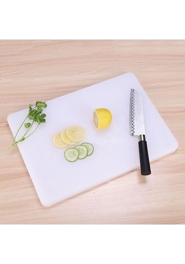 Fastbuy Kare Çift Taraflı İşlevli Meyve Kesme Tahtası, 27x35x2cm, Kaymaz, Dayanıklı, Mekan Saati, Ev Yemekleri İçin Diğer