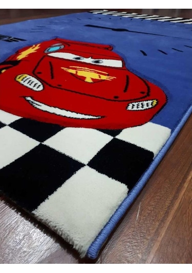Disney Antialerjik Çocuk Halısı 523Mavi Araba 120X180 Cm