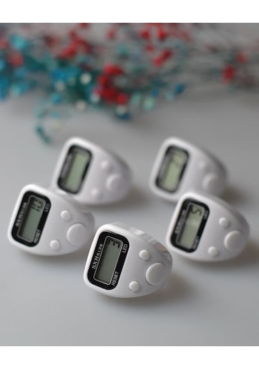 Mini Işıklı Zikirmatik Beyaz
