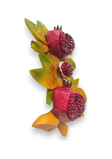 Dekoratif Canlı Renk Nar Figürlü Duvar Süsü Zarif Ev Ve Bahçe Dekorasyonu İçin Şık Aksesuar