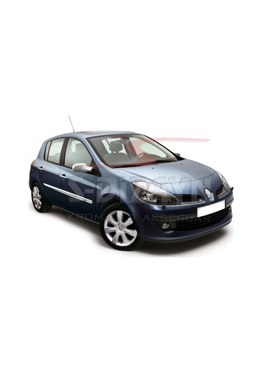 S-Dizayn Renault Clio 3 Hb Krom Yan Kapı Çıtası 6 Prç 2006-2012