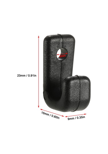 Konesam 50 Adet Nylon J Kanca, Gemi Sahnesi İçin Bungee Kordon Takımı, Dayanıklı Konstruksiyon, Kolay Kurulum 4mm Cıvata/riveti Uyumlu