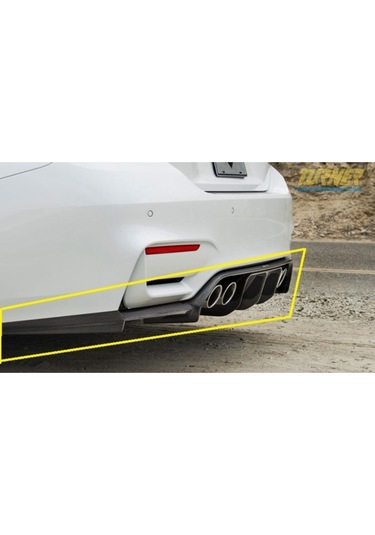 Bmw M3 2012 - 2018 F80 Vorsteiner Arka Difüzör Plastik