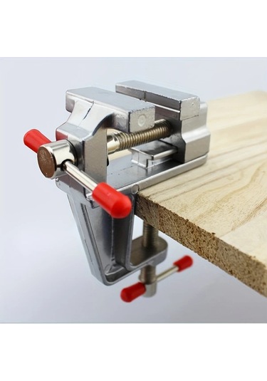 Fochsia 2 Adet Mini Mengene Dıy Aleminyum Masa Kelepçesi Hızlı Sabitleme