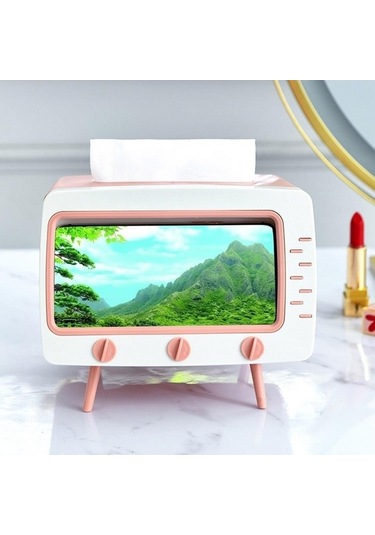 Createtech Beyaz 2'si 1 Arada Doku Kutusu Ofis Masası Kutusu, Yaratıcı Tv Standı