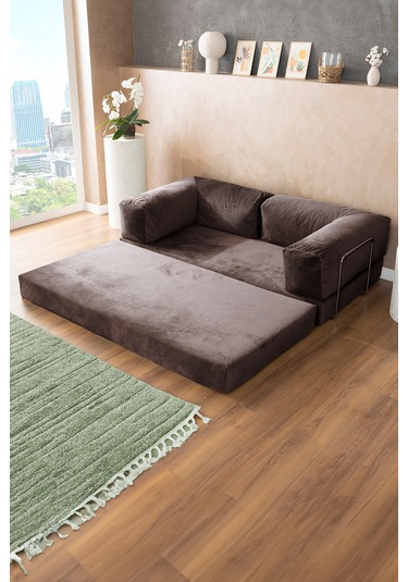 Argimo Godila Yatak Köşe Koltuk Kahverengi