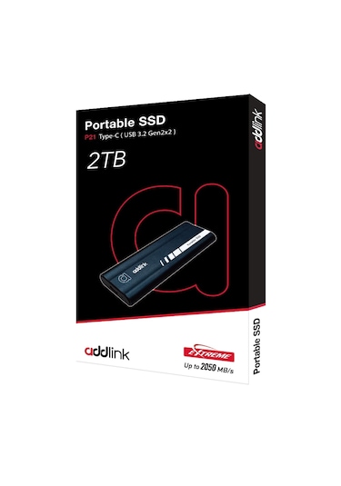 Addlink P21 1tb 2000-1950mb/s Usb 3.2 Gen2 Type-c Portable Taşınabilir Ssd Ad1tbp21b2k