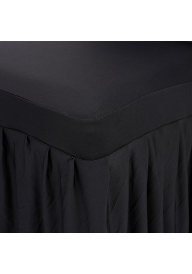 Kosona Milk Silk %85+spandex %15 Kadife Yumaklı Sandalye Örtüsü - Gümüşlü, Temizliği Kolay, Düğün, Restoran, Banket İçin Siyah Diğer