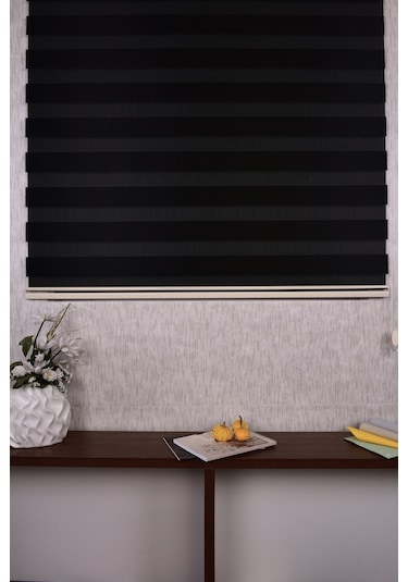 Krem Düz Etek Dilimsiz Ds 614-h6 Zebra Stor Güneşlik Perde