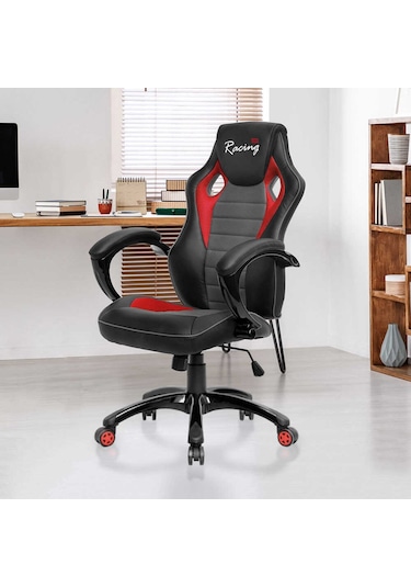 Max Racing Oyuncu Ve Çalışma Koltuğu - Gri-Siyah-Kırmızı-Gri - Siyah Max Racing Oyuncu Ve Çalışma Koltuğu - Gri-Siyah-Kırmızı-Gri - Siyah