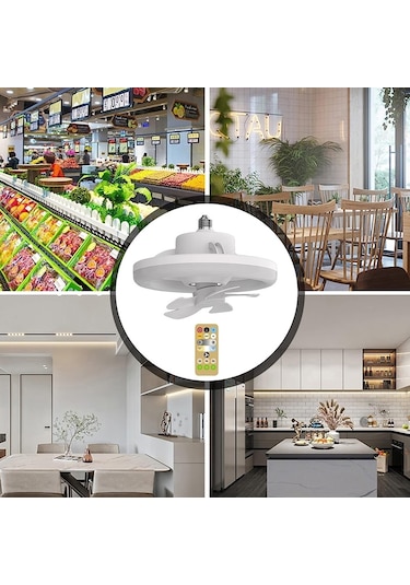 Hallow Lmh00022 Işıklı Kısılabilir Tavan Vantilatör E27