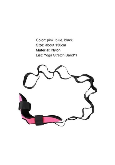 Mavi Yoga Ligament Germe Kemeri Yüksek Esneklik Ter Emme Çok Amaçlı Fitness Egzersiz Bale İçin Esneme Bandı Mavi