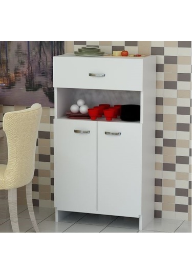 Çok Amaçlı Dolap Banyo Mutfak Kiler Hira Beyaz