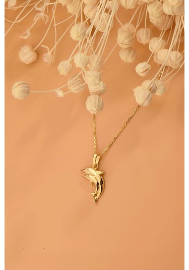 14 Ayar Yunus Balığı Altın Kolye