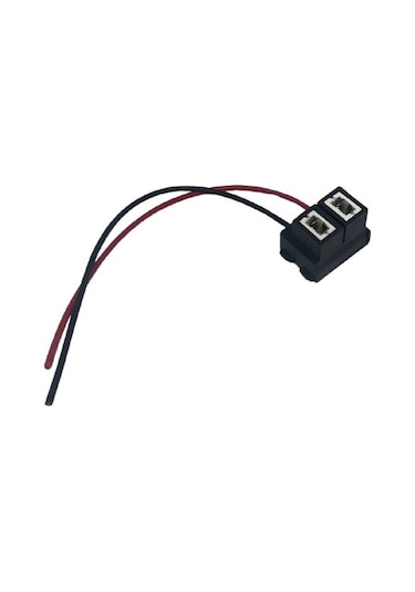 H7 Far Ampul Duy Soketi Uyumlu Seramik Gümüş Terminal Bakır Kablo