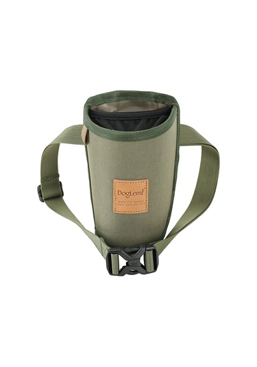 Geeksen Köpek Eğitim Atıştırmalık Çantası - Dışarıda Taşınabilir, Polyester Materyal, Asker Yeşili, 12x9x18cm