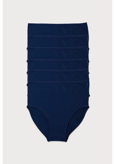 Malabadi Kadın Lacivert 6 Lı Paket Modal Yüksek Bel Slip Külot 1955 Lacivert