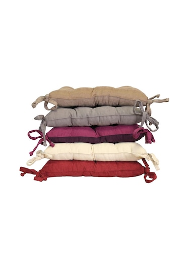 Kadife Dokulu Sandalye Minderi Çift Taraflı Petrol Turkuaz 2400