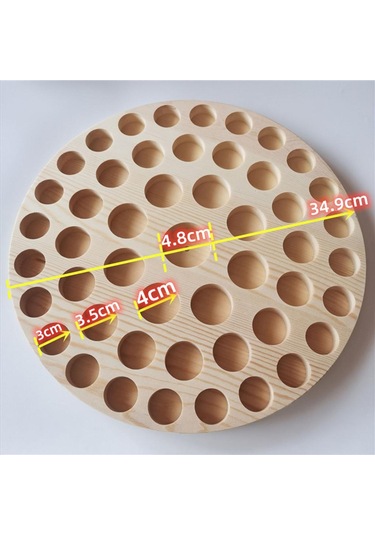 Suntek Uçucu Yağ Ekran Depolama Düzenleyici Raf Ahşap-49-yuva Ahşap 49 Yuva