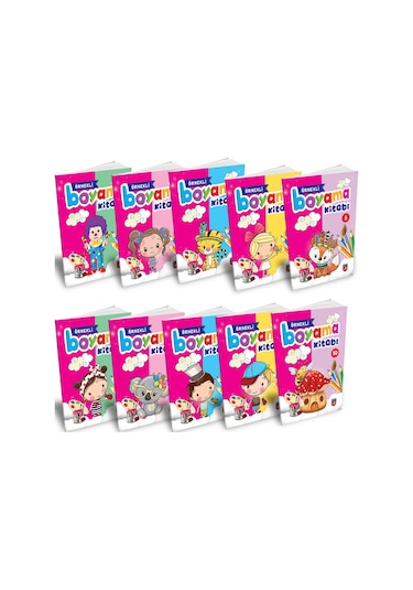 Örnekli Boyama Kitabı10 Kitap