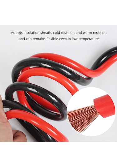 Aubyhe 1000a Akıllı Araba Akü Bağlantı Kablosu, Suv Ve Kamyonlar İçin Soğuk Dayanıklı Pvc+bakır Teli, 2 Metre Uzunlukta Güvenli Başlatma Kiti