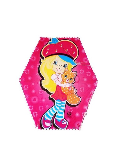 Uçurtma Altıgen Çıtalı Ipli Uçurtma Seti Şeker Kız Modeli