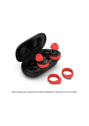 Xiyyadms Galaxy Buds İçin 8'li Silikon Kulaklık Ucu Değiştirme Seti - Kırmızı Renkli Aksesuar Kırmızı