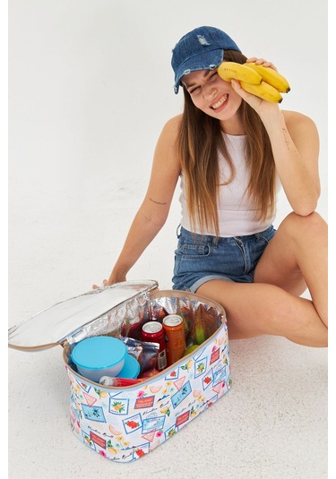 Superbag 22 Litre Piknik/kamp Çantası Sepeti. Termal Termos Çanta Sıcak-soğuk Koruma Sağlar Celine-20250134 Celine Çok Renkli