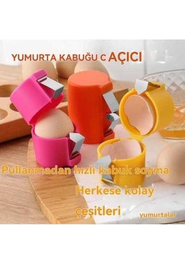 Ulzyvf Yumurta Kabuğu Açacağı, Taşınabilir Çiğ Yumurta Kırma Aleti 2025 Yeni Model Sarı Sarı