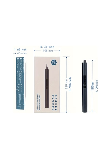 Tcherchi QE54911 65 ın 1 Elektrikli Akülü Matkap Tornavida Manyetik Tamir Kiti