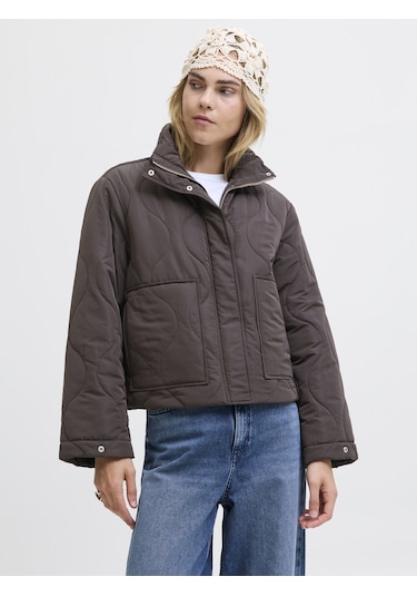 Kadin Dik Yaka Kapitone Ceket - Serena - 12278850 Bracken