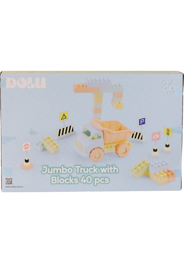 5219 Oyuncak Jumbo Kamyon Ve Bloklar 40 Parça