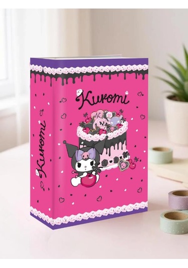 Kuromi Figürlü Çelik Kilitli Pembe Mor Para Kasası