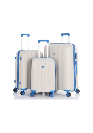 Mçs Üçlü Polipropilen Valiz Seti V305 S18y100033-set 00431 3'lü Set Çok Renkli