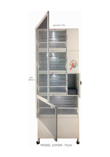 İstanbul Kafes Model 1Dys Pvc Kuş Dolabı