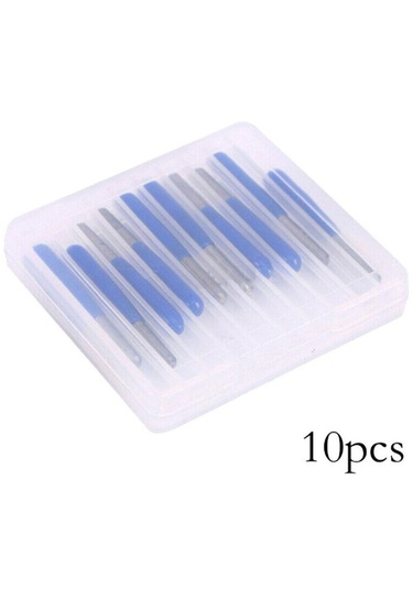 Homyl 10 Adet Tungsten Çelik Düz Tabanlı Freze Üçgen Keskin F