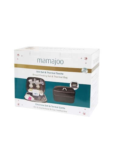 Mamajoo Elektronik Çiftli Göğüs Pompası 250 ml & Emzirme Seti | Termal Çanta Hediyeli