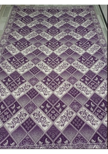Savan Dokuma Halı Örtüsü 6m² Kale Lila3 Lila