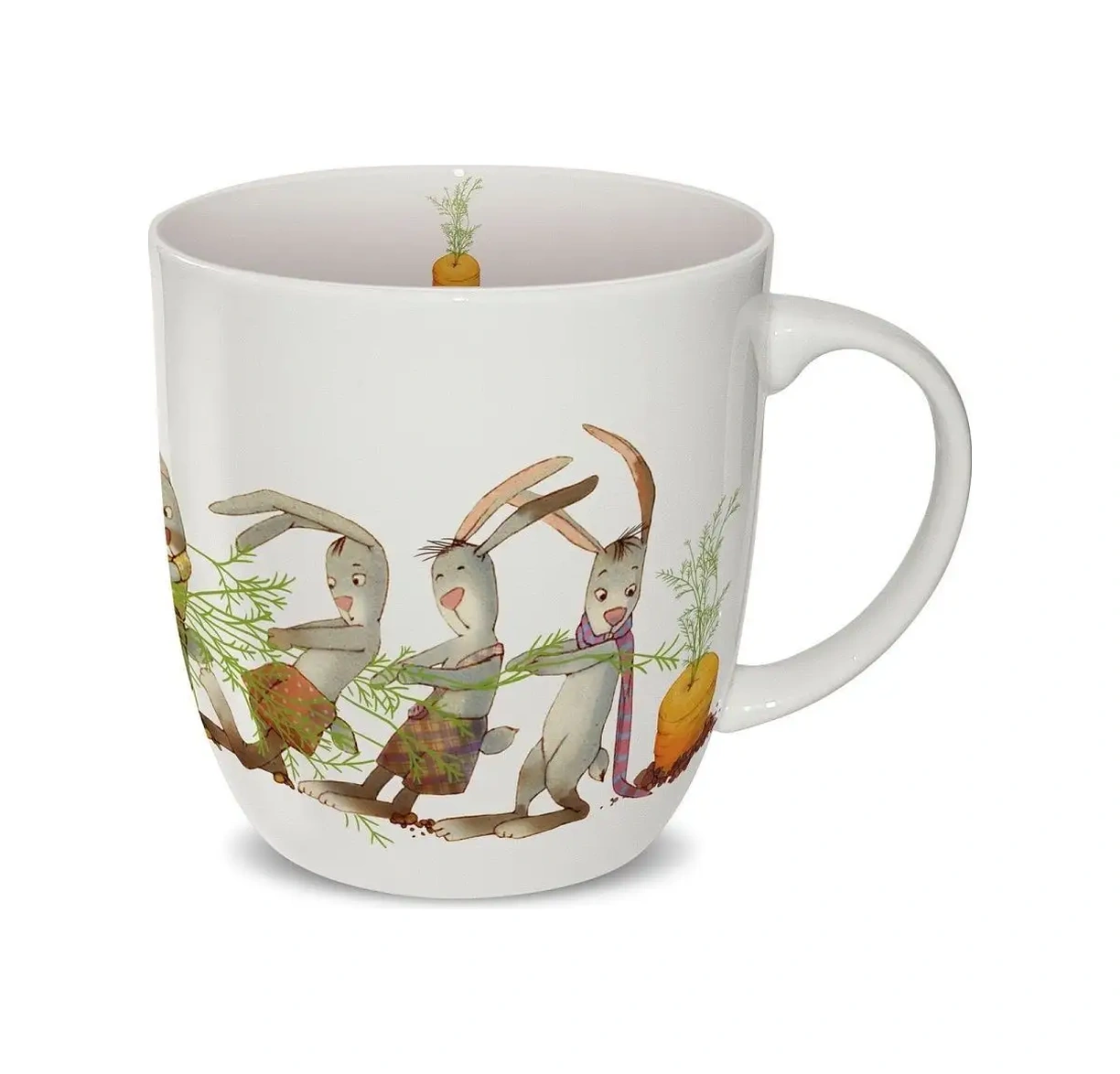Priority. Porselen Çay Kupası Tavşan Zorlukları. Bahçede 1 Adet 7338327 Beyaz