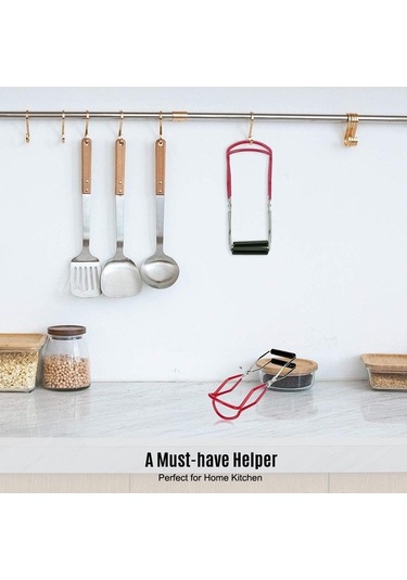 Pazly Paslanmaz Çelik Konserve Kavanozu Kaldırıcı Pense, Mutfak Ve Restoran İçin Güvenli Tutma Sapı - Yeşil Diğer